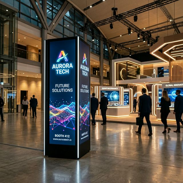 Ayaklı Işıklı Stand